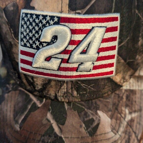 Y2K Camouflage NASCAR Hat Hunting Gorpcore Strapback Jeff Gordon - Picture 5 of 8